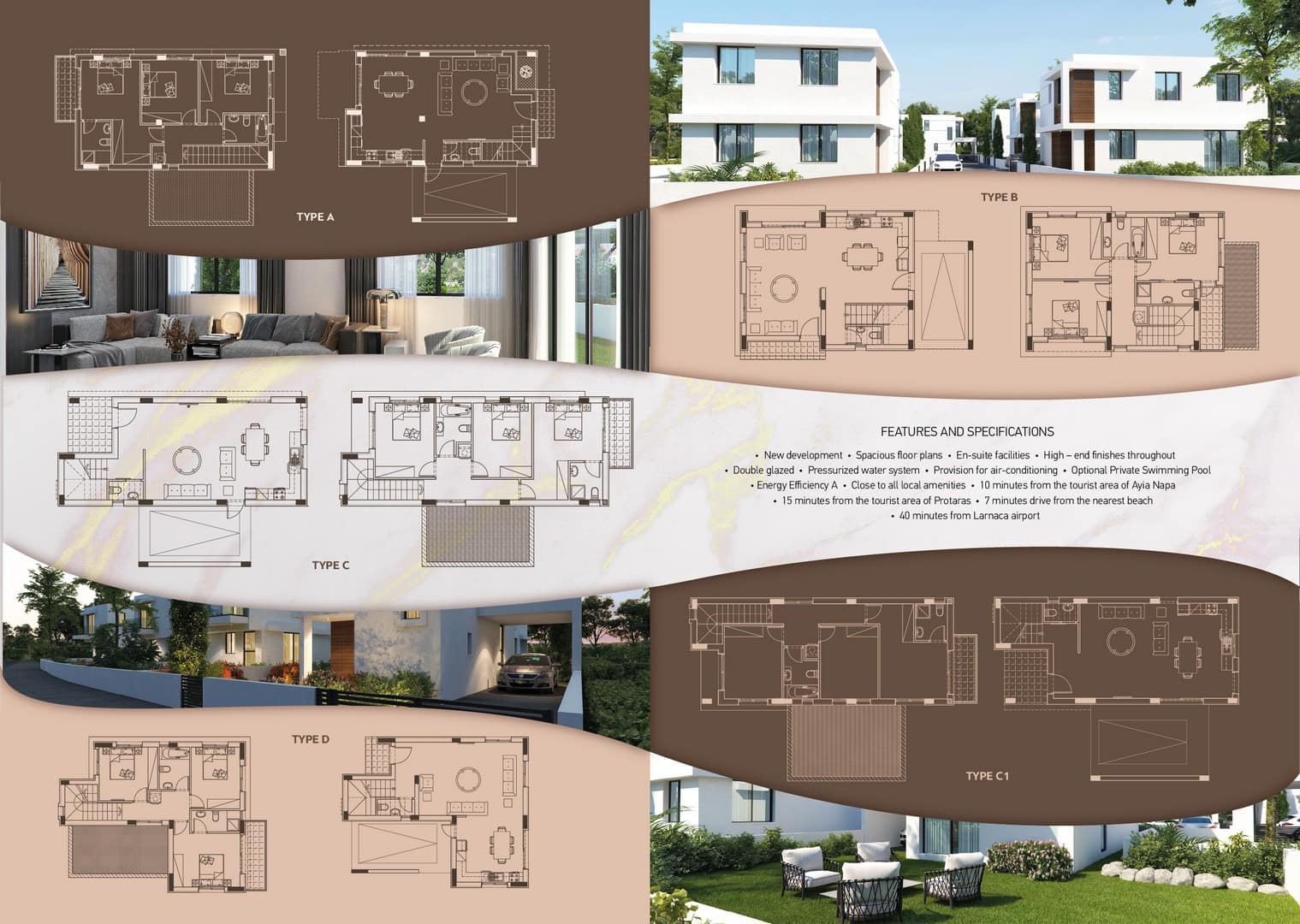 Brand New Three Bedroom Villa in Frenaros Area